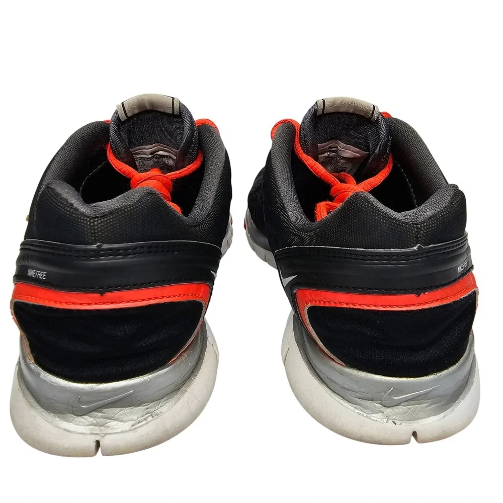 Nike Free Fit 2 Womens 7.5 Black Orange Training Shoes Sneakers 443964-010